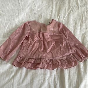 Baby gap pink blouse 18-24 months